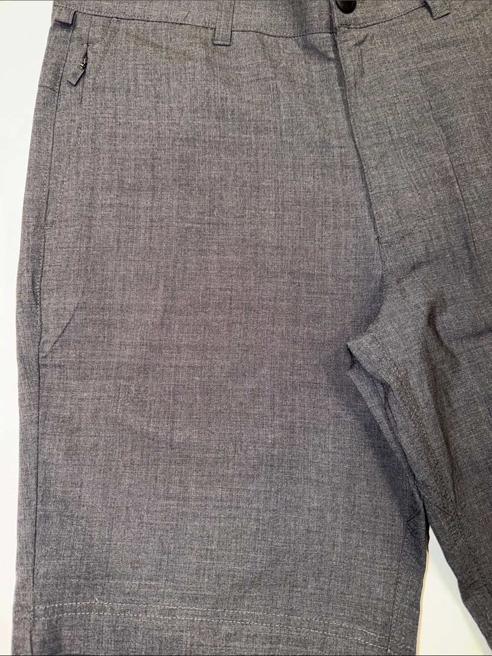 Hart Schaffner Marx Men's Charcoal Flat-Front Shorts